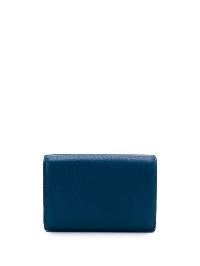 Shop Balenciaga Mini 'everyday' Portemonnaie - Blau In Blue