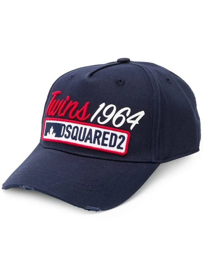 DSQUARED2 TWINS 1964棒球帽 - 蓝色