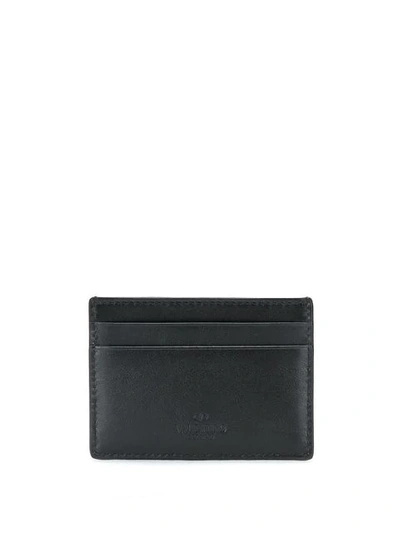 Shop Valentino Vlogo Wallet In Black