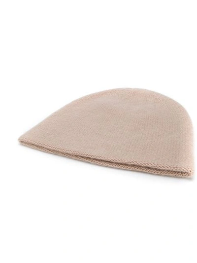 Shop N•peal N.peal Knitted Beanie Hat - Neutrals