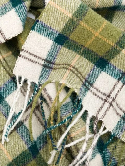 Barbour Scarf - Ancient Green Merino Cashmere In Multicolour
