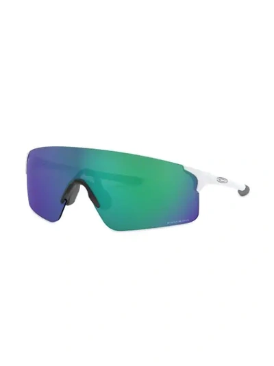 Shop Oakley Evzero Blades Sunglasses In Green ,black