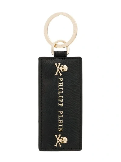 Shop Philipp Plein Signature Skulls Keychain In Black