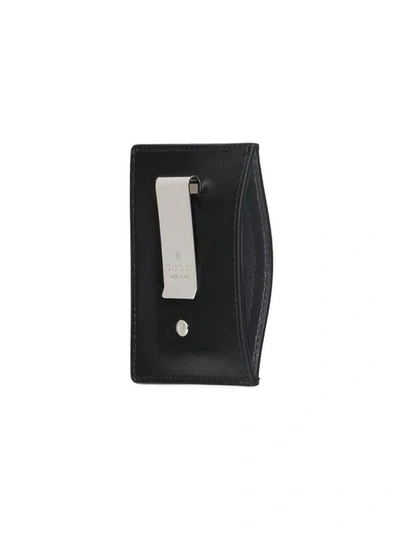 Shop Gucci Signature Money Clip In Black