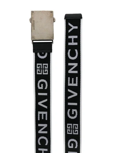 Shop Givenchy Logo-strap Belt In Black
