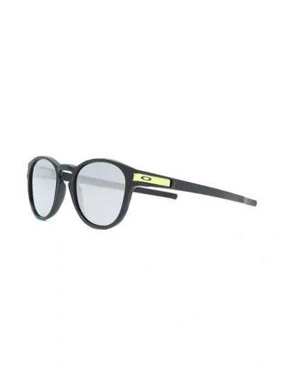 Shop Oakley Latch Round Sunglasses In Black