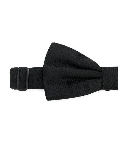 Shop Dolce & Gabbana Jacquard Bow Tie In Black