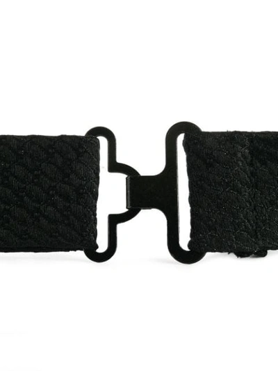 Dolce & Gabbana Patterned Silk Bow Tie In Black
