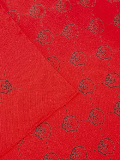Shop Gucci 'ghost' Pocket Square - Red