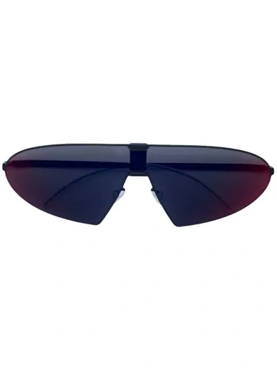 Shop Mykita Karma Shield Sunglasses In Blue