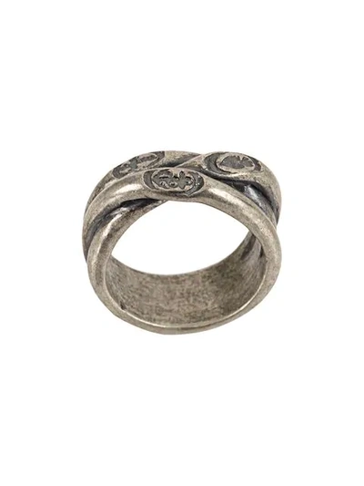 Shop Tobias Wistisen Twisted Ring In Metallic