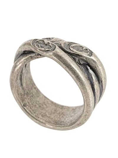 Shop Tobias Wistisen Twisted Ring In Metallic