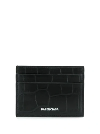 Shop Balenciaga Ville Multi Card - Black