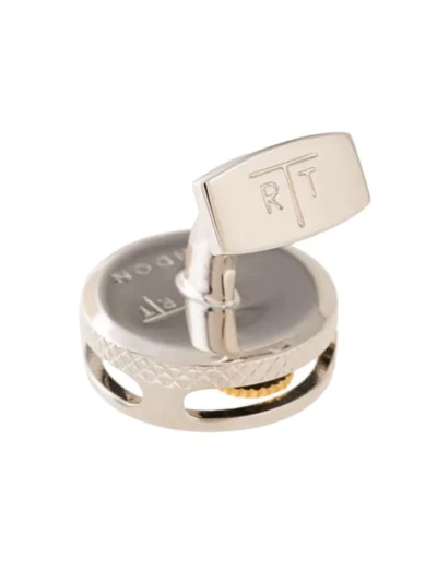 Tateossian Watch Clogs Motif Cufflinks In 银色