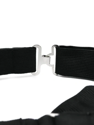 Giorgio Armani Ribbed Bow Tie In Black