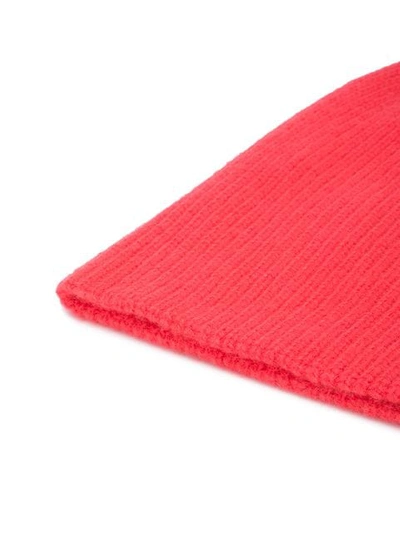 Shop The Elder Statesman Soft Knit Beanie In Red