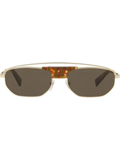 Shop Alain Mikli Plaisir Sunglasses In Brown