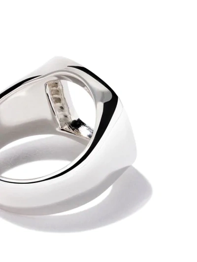 Shop Tom Wood Cushion Open Spinel Ring In Silver