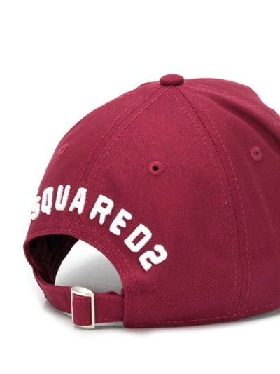 DSQUARED2 ICON BASEBALL CAP - 红色