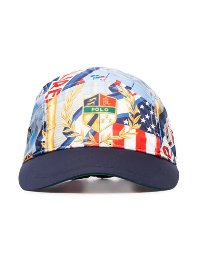 Shop Polo Ralph Lauren Logo Crest Print Baseball Cap