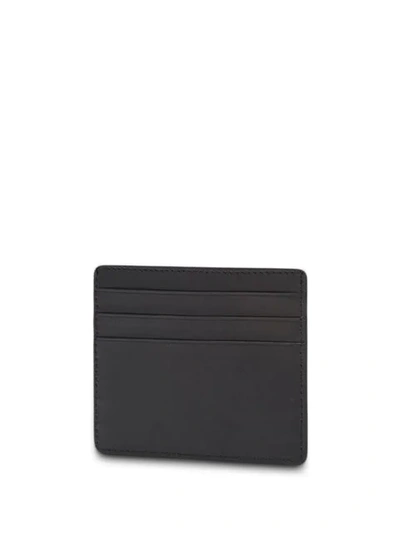 Shop Fendi I See You Motif Cardholder In F17h2-black +yellow Fluo +