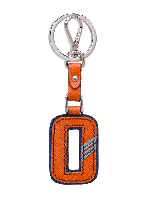Prada Schlüsselanhänger Mit Buchstabenform In Orange | ModeSens