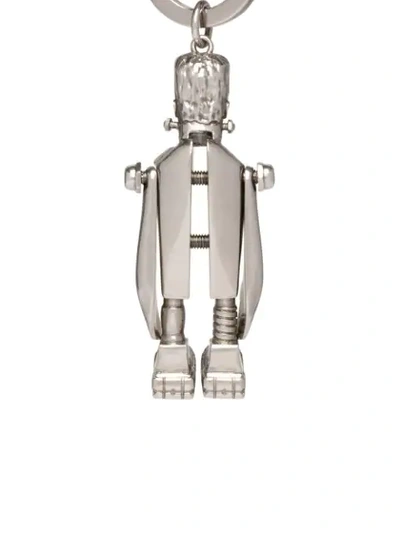 Shop Prada Frankenstein's Monster Keyring In F0e5o Antiqued Silver