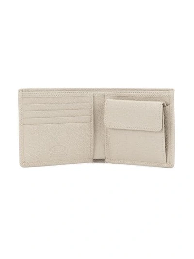 Shop Tod's Classic Bifold Wallet In Grey