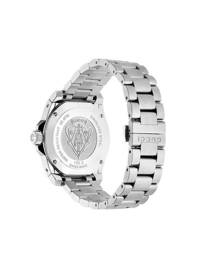 Shop Gucci Dive Watch, 40mm In Silver
