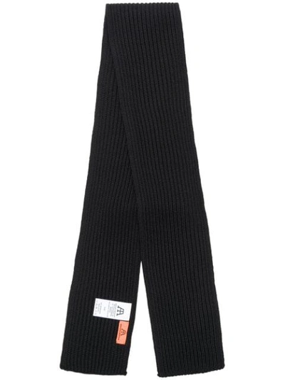 Shop Andersen-andersen Knitted Scarf - Black