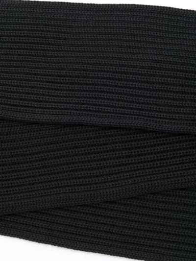 Shop Andersen-andersen Knitted Scarf - Black