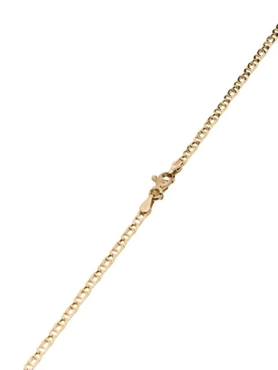 Shop Anais Rheiner Square-cut Quartz 18k Gold Chain Necklace In Green