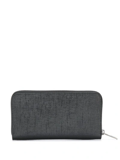 Shop Givenchy Zip Around Wallet In Black