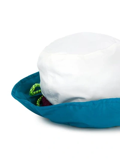 Shop Dsquared2 Logo Print Bucket Hat In Blue