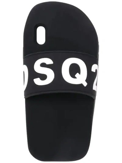 Shop Dsquared2 Flip-flop Iphone X Case In Black