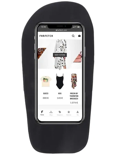 Shop Dsquared2 Flip-flop Iphone X Case In Black