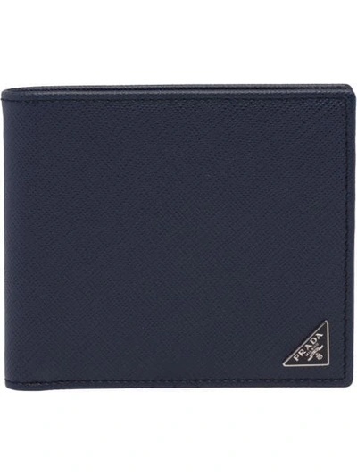 Prada Saffiano Wallet In Blue