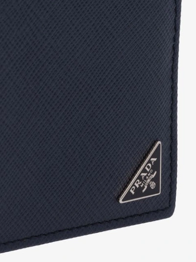 Prada Saffiano Wallet In Blue