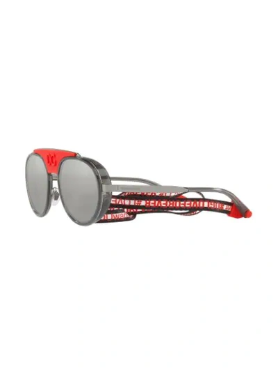 Shop Dolce & Gabbana Sonnenbrille Mit Getönten Gläsern In Metallic