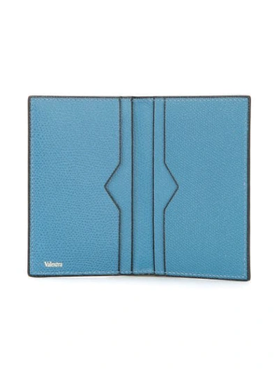 Shop Valextra Foldover Card Holder - Blue