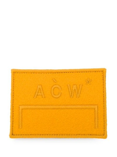 Shop A-cold-wall* Embroidered Logo Patch In Yellow