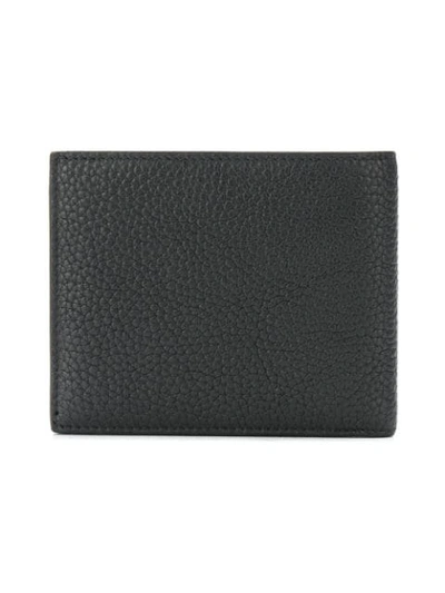 Shop Ferragamo Double Gancini Wallet In Black