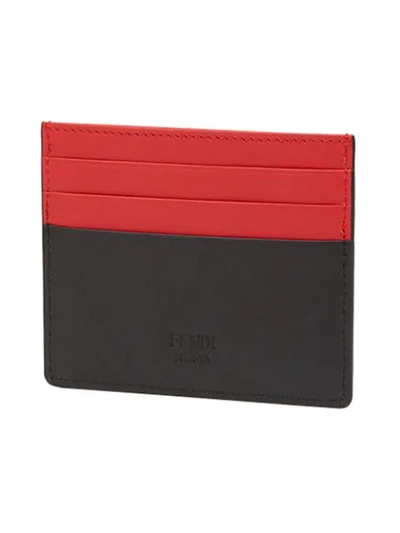 Shop Fendi Bag Bugs Cardholder In Red