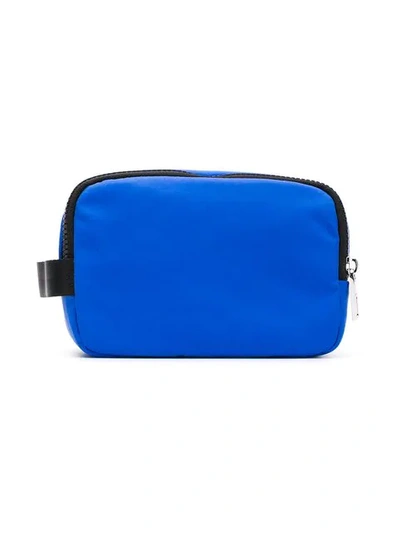 Shop Kenzo Logo Wash Bag - Blue