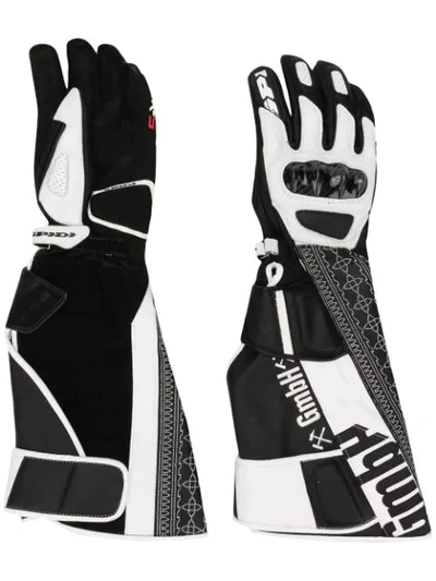 Shop Gmbh Biker Gloves In Black