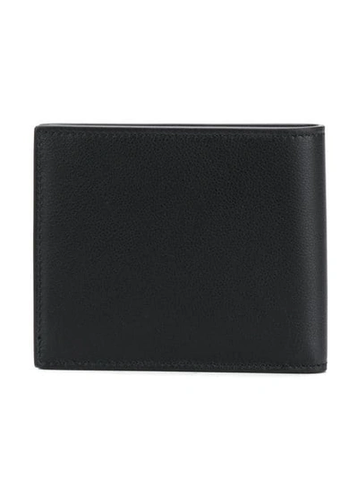 Shop Ferragamo Logo Studded Bi-fold Wallet In Black