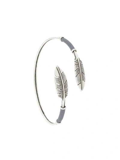 Shop Gas Bijoux Duality Penna Bracelet In Metallic