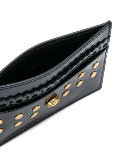 Shop Versace Studded Cardholder - Black