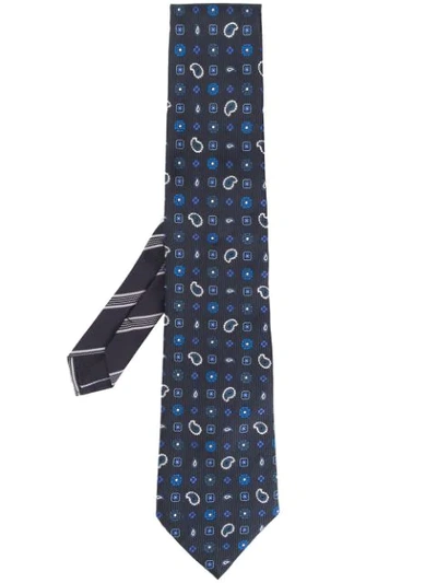 ETRO PAISLEY PRINT TIE - 蓝色