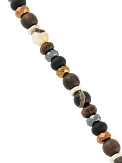 Shop Andrea D'amico Beaded Necklace - Brown